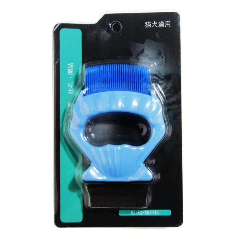 Pet Cat Comb and Dog Grooming Brush Beauty Cleaning Tools SPA Shampoo Open Knot Comb Compact Easy to Carry 2 Colors