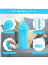 Pet Finger Toothbrush Cleaning Products for Cats and Dogs Oral Cleaning Silicone Bristles Accessories