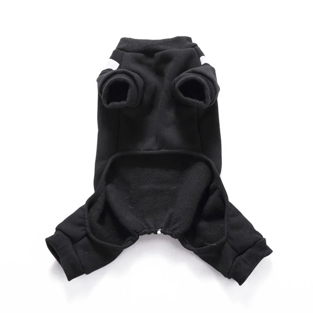 Skeleton Dog Costume for Halloween Pet Apparel for Small and Medium Dogs and Cats