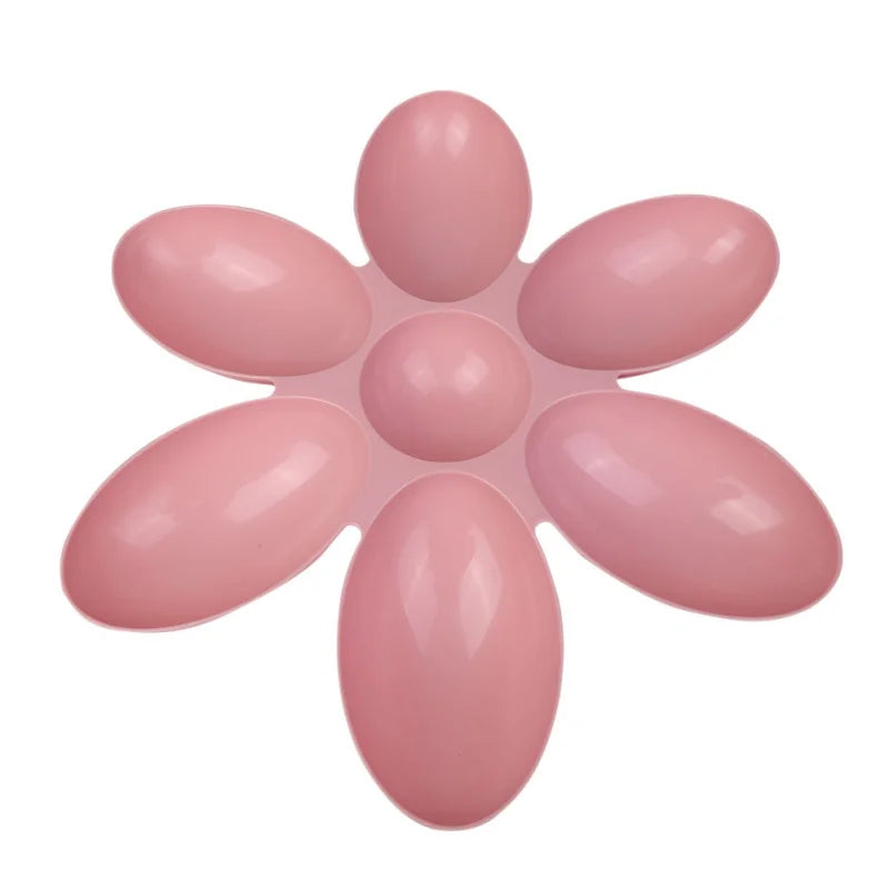 Pet Dog Petal Feeding Bowl 6 In 1 Petal Shape Container for Cat Food and Water Storage Pet Accessories Dog Feeders