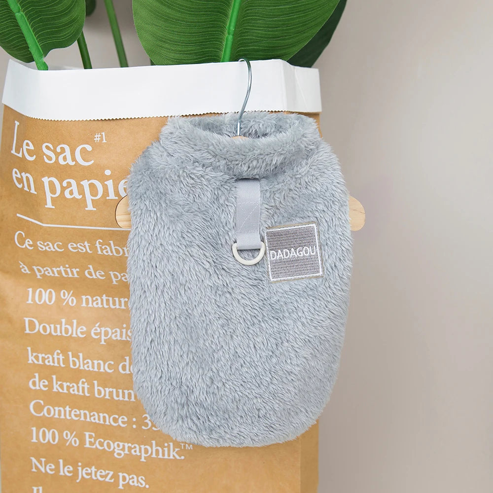 Warm Fur Dog Clothes Puppy Winter Clothes Soft Fleece Small Dogs Sweater Jacket Coat for Chihuahua Yorkie