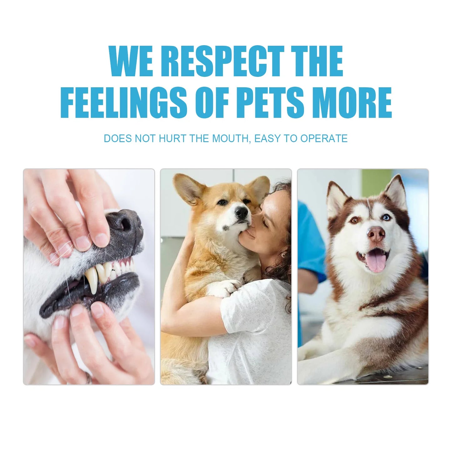Pet Toothpaste Removes Plaque Freshens Breath Whitens Fights Cavities for Dogs Cats