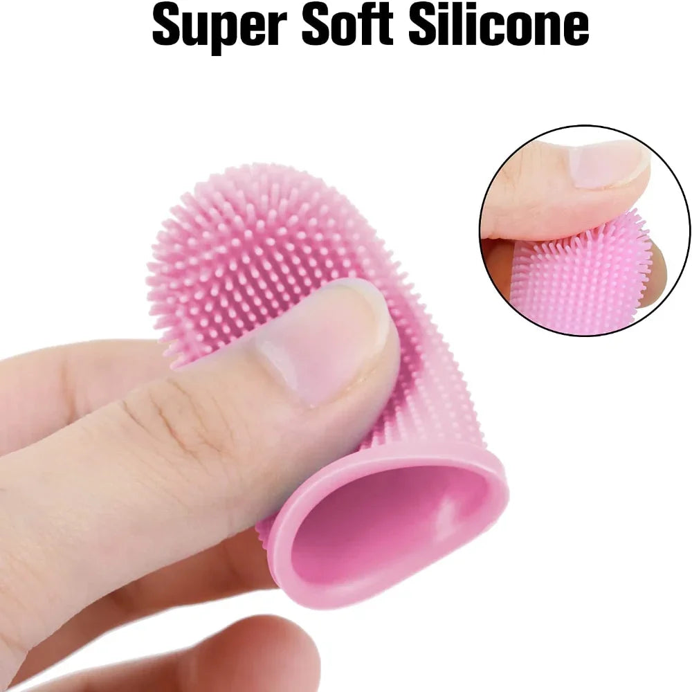 Dog Super Soft Pet Finger Toothbrush for Teeth Cleaning and Bad Breath Care