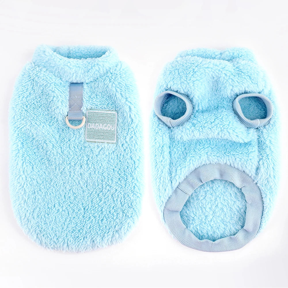 Warm Fur Dog Clothes Puppy Winter Clothes Soft Fleece Small Dogs Sweater Jacket Coat for Chihuahua Yorkie