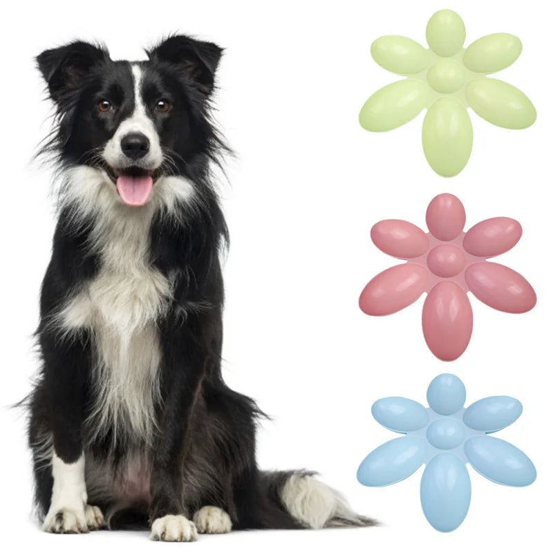 Pet Dog Petal Feeding Bowl 6 In 1 Petal Shape Container for Cat Food and Water Storage Pet Accessories Dog Feeders