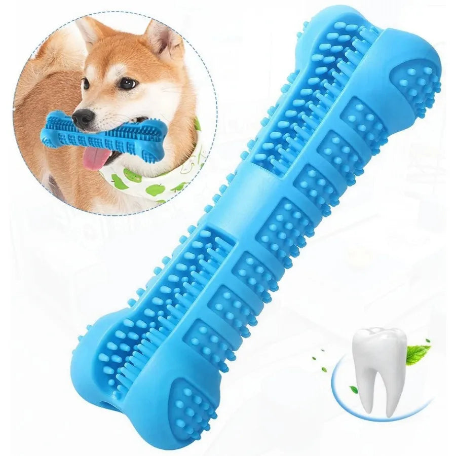 Chew Toy Stick Dog Toothbrush with Toothpaste Reservoir