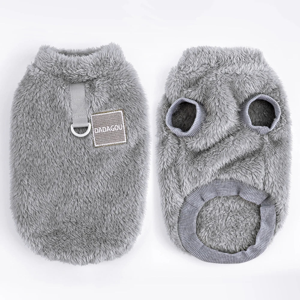 Warm Fur Dog Clothes Puppy Winter Clothes Soft Fleece Small Dogs Sweater Jacket Coat for Chihuahua Yorkie