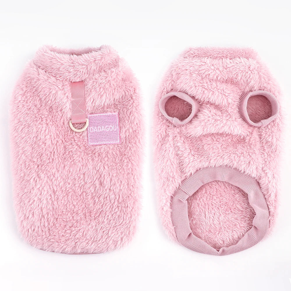 Warm Fur Dog Clothes Puppy Winter Clothes Soft Fleece Small Dogs Sweater Jacket Coat for Chihuahua Yorkie