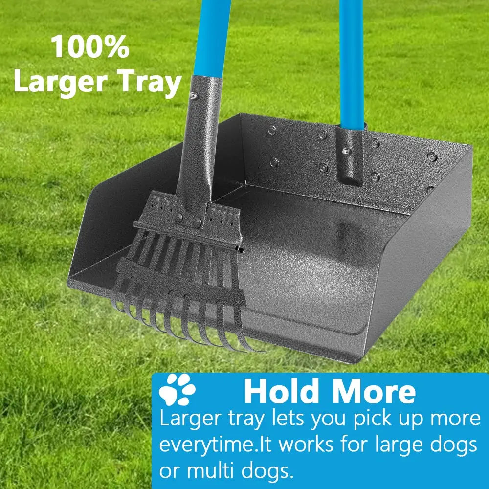 Dog Poop Trash Can for Outdoors with Extra Large Pooper Scooper and 50 Waste Bags 20L 5 Gallon Large Dog Poop Trash Can Outside