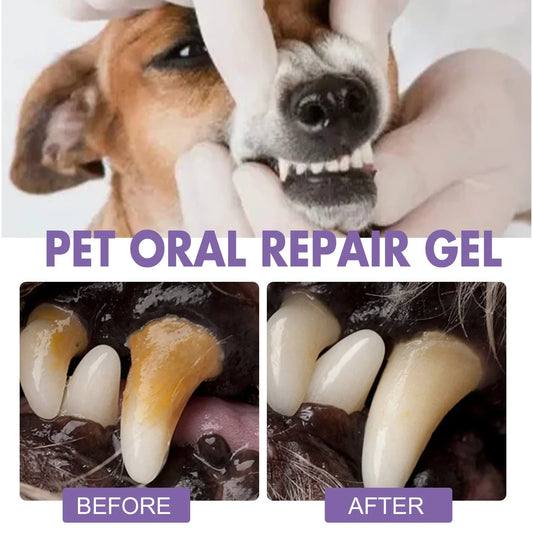 Dog Oral Cleaning Gel Tooth Stain Cleaner Fresh Breath Pets