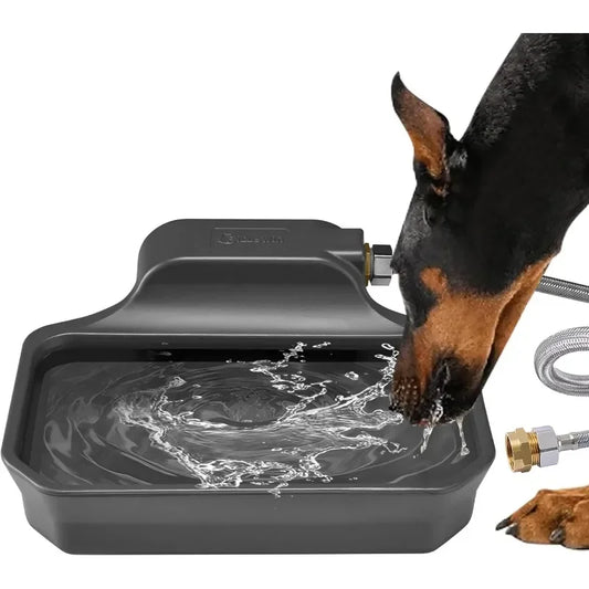Automatic Dog Water Dispenser 1 Gallon Dog Water Bowl for Outdoor Extra Large Waterer for Pets Water Feeder for Livestock