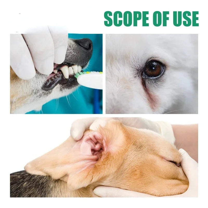 20-Piece Dog Toothbrush and Wet Wipes for Easy Pet Dental Care for Dogs and Cats