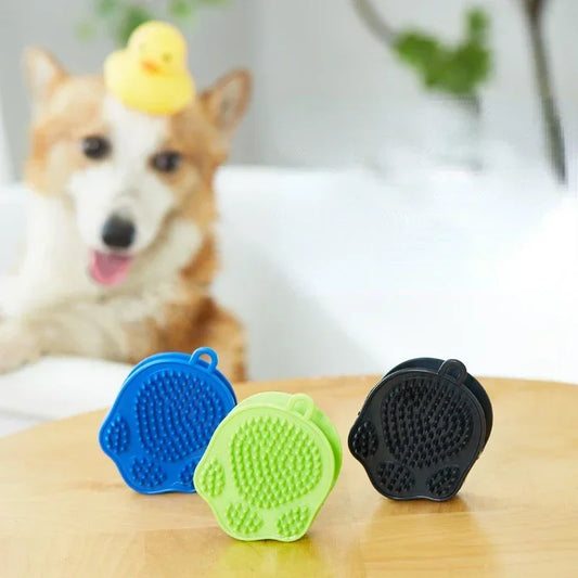 Soft Rubber Dog Brush Comb Cat Bath Brush Grooming Massage Glove for Dogs and Cats