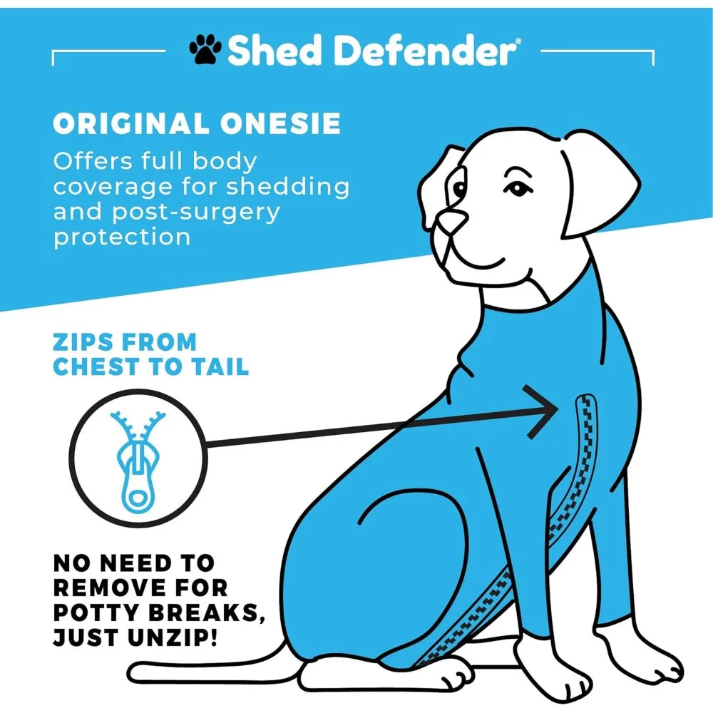 Original Dog Onesie Contains Shedding Recovery Suit Post Surgery Shirt Anxiety Vest Calming Shirt for Dogs