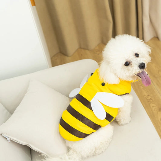 Dog Clothes Cat Clothes Bee Dog Clothes Four Seasons Waterproof Warm Pet Apparel