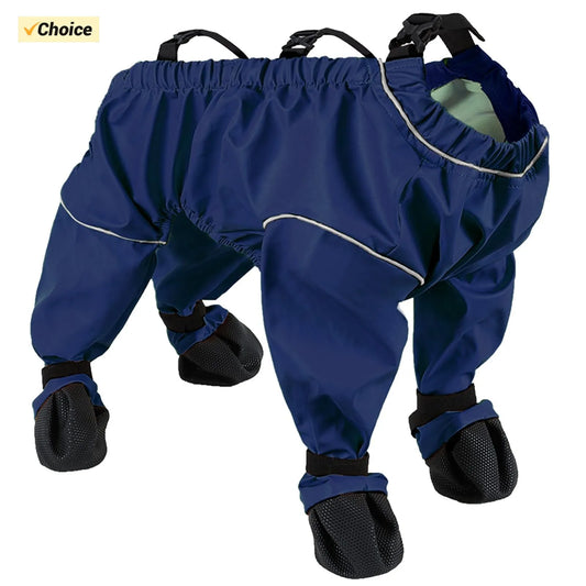Dog Boots Leggings Waterproof Dog Pants Anti Slip Dog Shoes Pet Protector Dirty Proof Outdoor Walking Running Hiking Booties