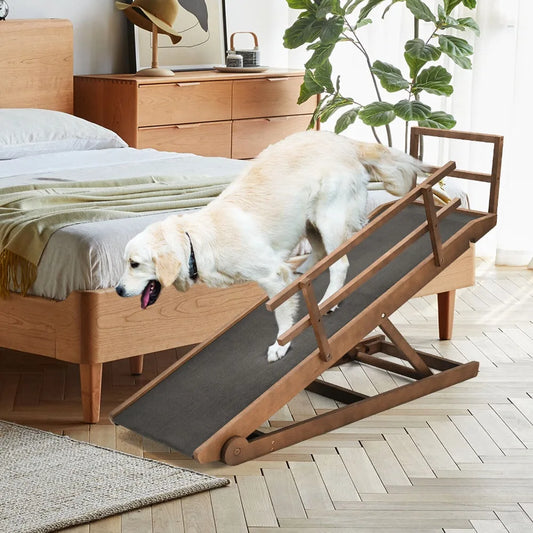 Dog Ramp for Bed Car Couch Truck Folding Pet Ramp Stairs Suit Small and Large Dogs