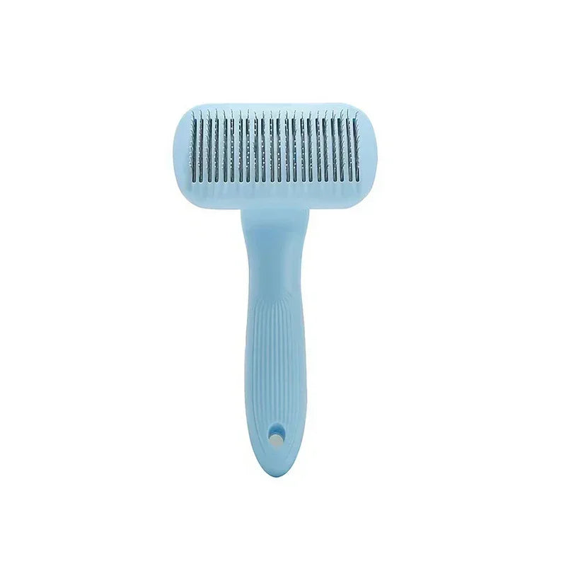 Self Cleaning Slicker Dog and Cat Brush with Massage Particles for Loose Hair Removal Pet Grooming Supplies