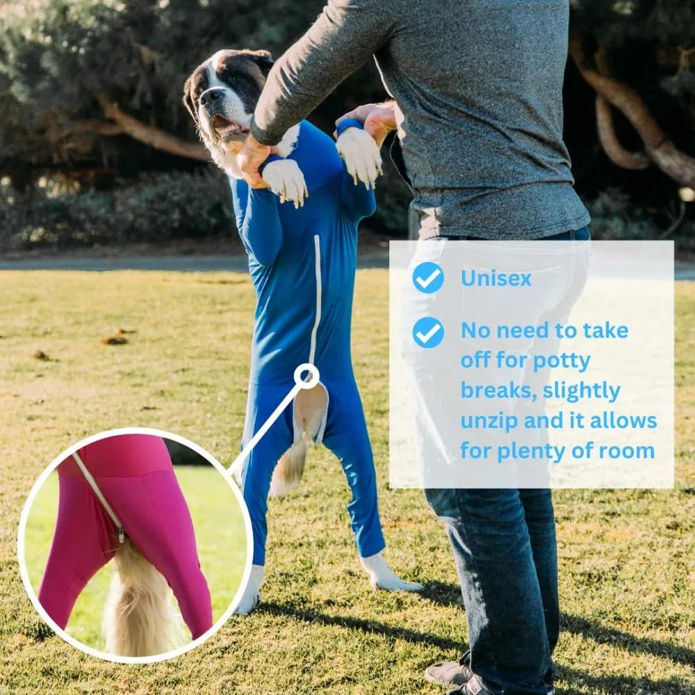 Original Dog Onesie Contains Shedding Recovery Suit Post Surgery Shirt Anxiety Vest Calming Shirt for Dogs