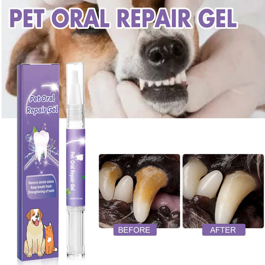 2024 New Pet Oral Gel Bad Breath No Brush Teeth Freshener