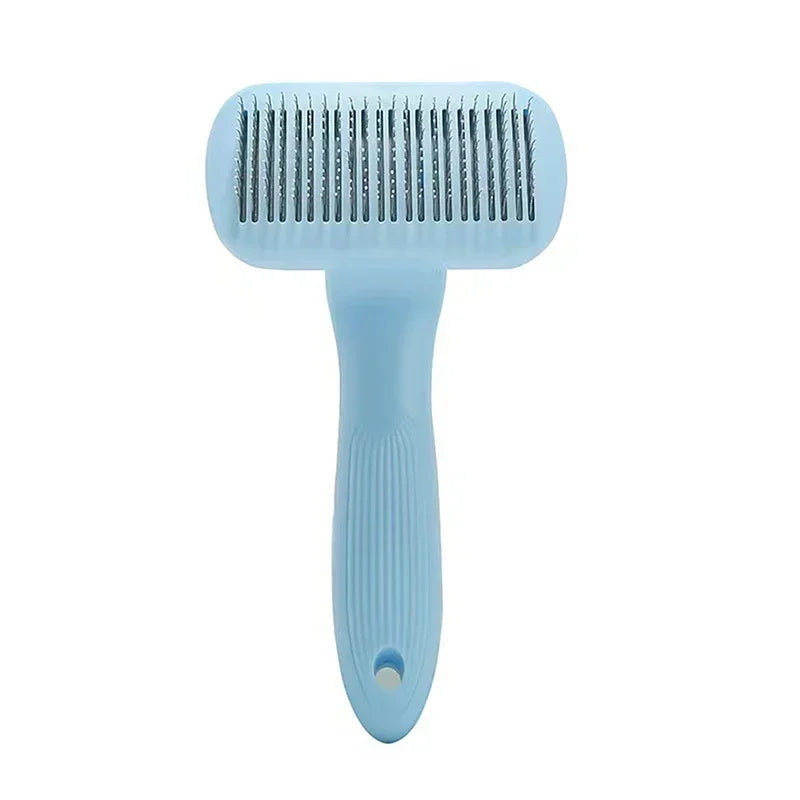 Self Cleaning Slicker Dog and Cat Brush with Massage Particles for Loose Hair Removal Pet Grooming Supplies