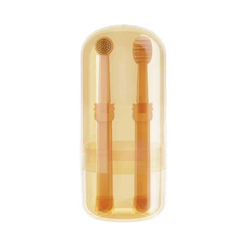 Teeth Whitening Dog Cat Silicone Soft Toothbrush Oral Care Kit Pet Supplies