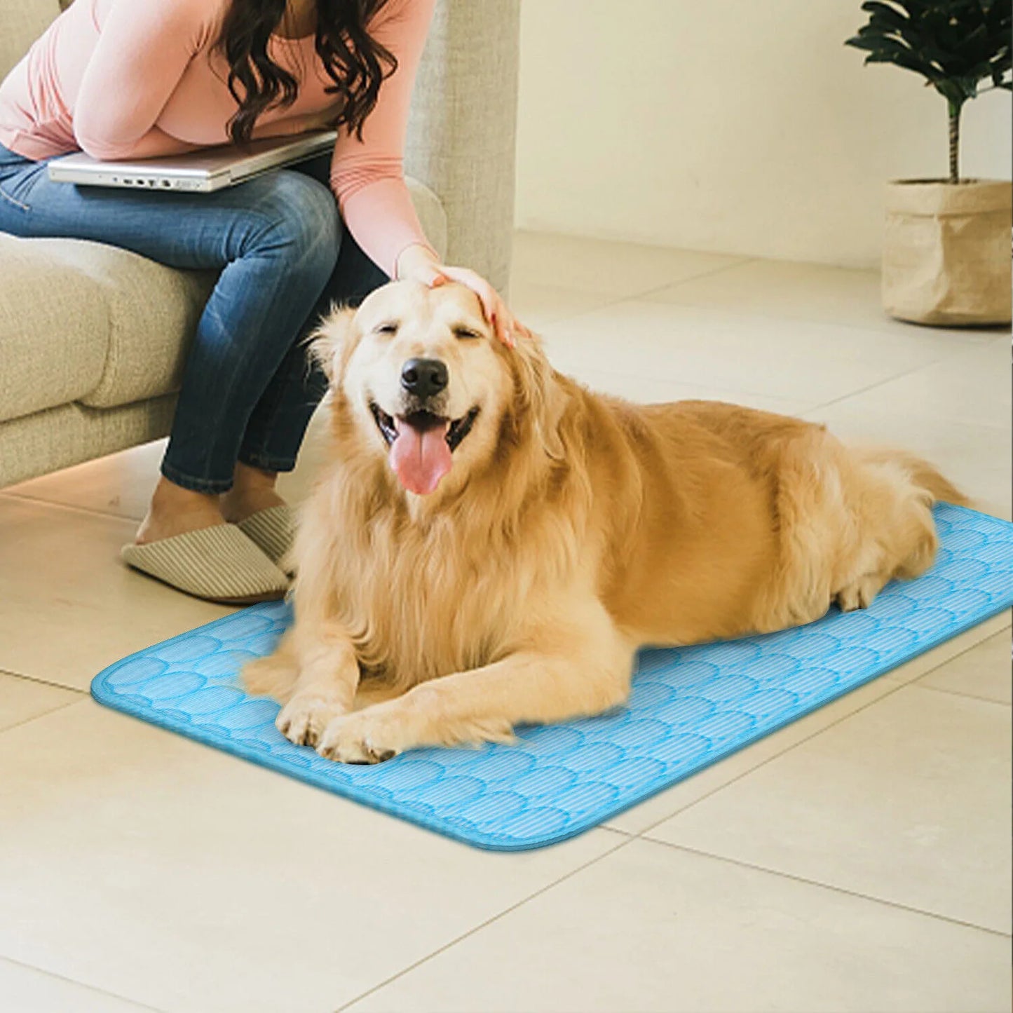 Pet Cooling Mat Cool Pad Cushion for Dogs Cats Puppies Summer Sleeping Bed
