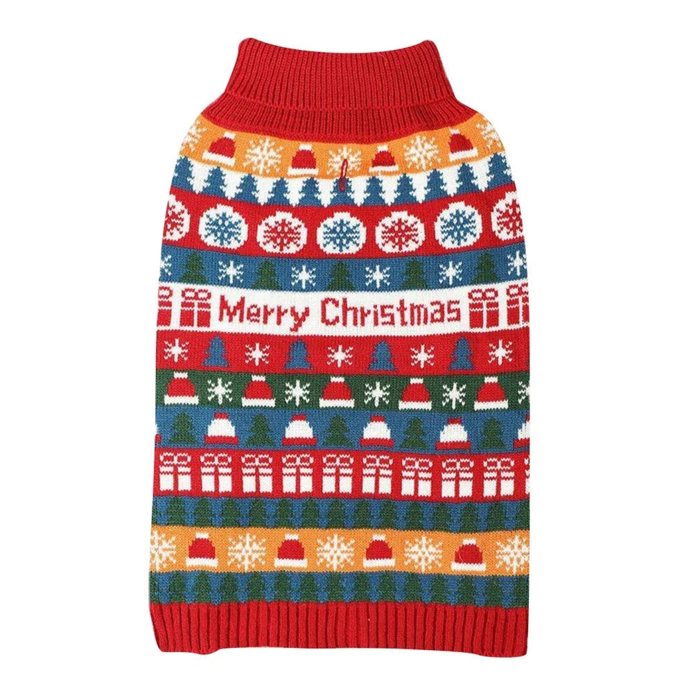 Puppy Sweaters Christmas Pet Clothes Winter Warm Knitwear for Small Dogs Cute Knitted Puppy and Cat Costumes