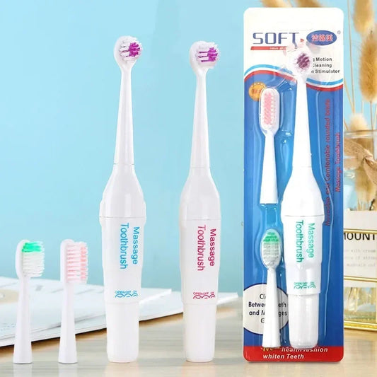 Pet Dog Electric Toothbrush Multi-Angle Toothbrush Cleaning Dog Cat Brush with 2 Brush Heads