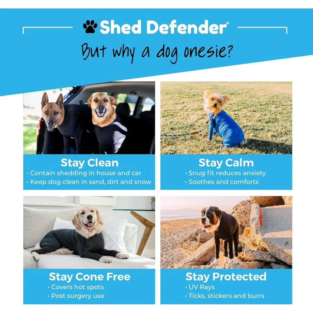 Original Dog Onesie Contains Shedding Recovery Suit Post Surgery Shirt Anxiety Vest Calming Shirt for Dogs