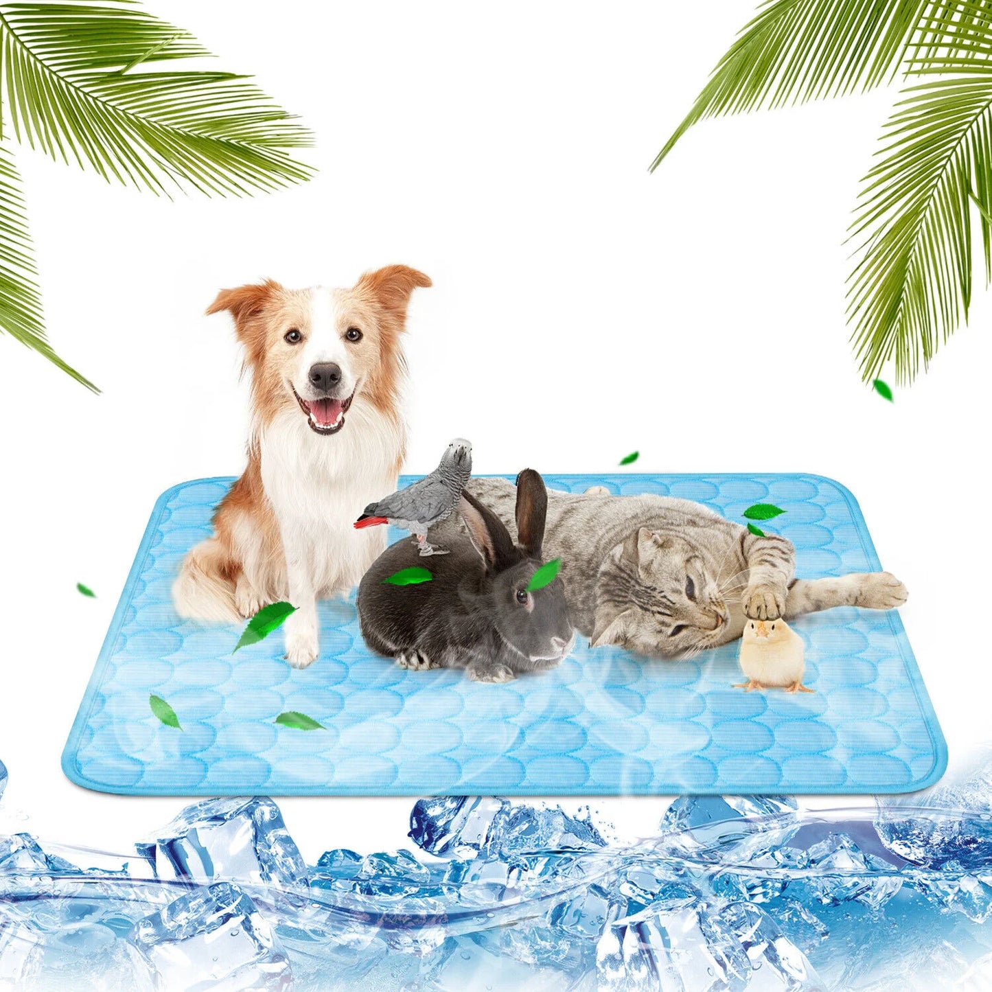 Pet Cooling Mat Cool Pad Cushion for Dogs Cats Puppies Summer Sleeping Bed