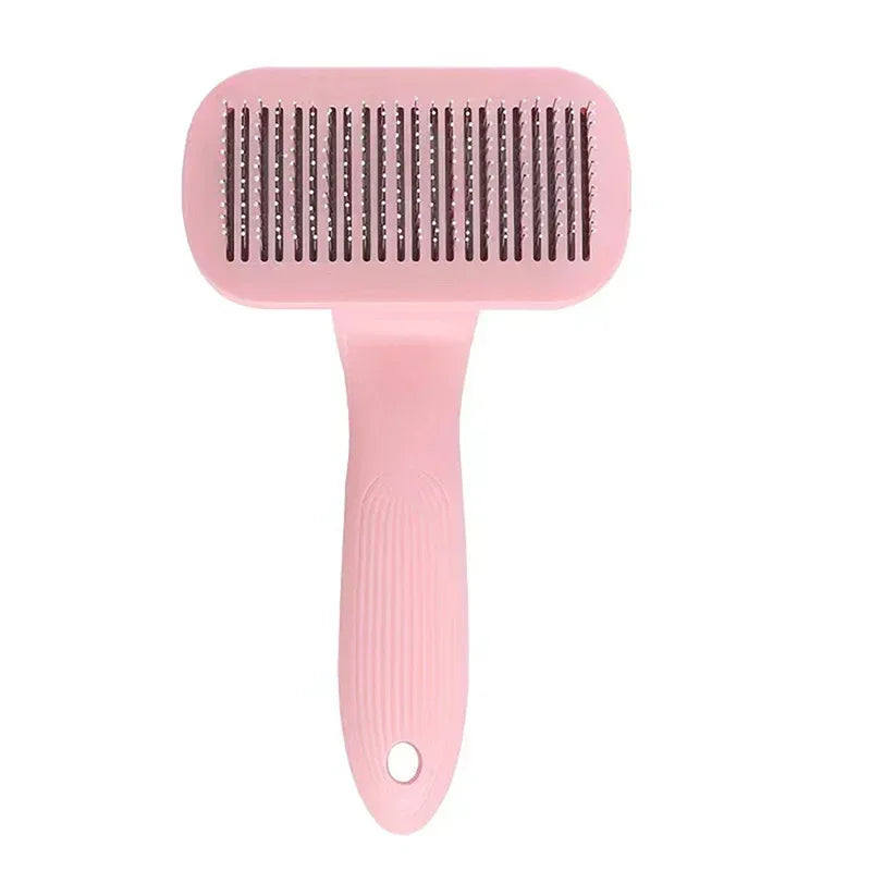 Self Cleaning Slicker Dog and Cat Brush with Massage Particles for Loose Hair Removal Pet Grooming Supplies