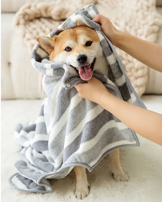 Dog Bathrobe, Extra Large, Thick, Absorbent, Quick Drying Towel